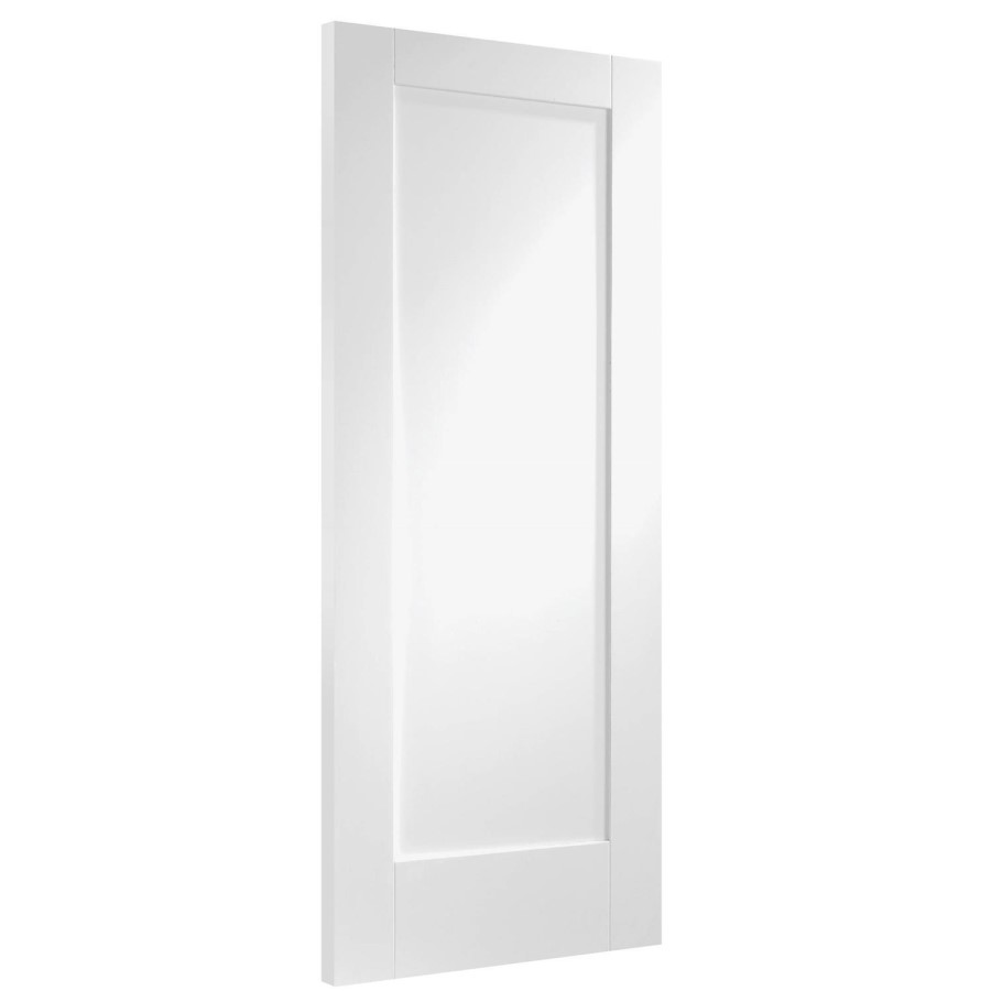 Internal White Primed One-Panel FD30 Fire Door - 1981 x 762 x 44mm - Pattern 10 - XL Joinery