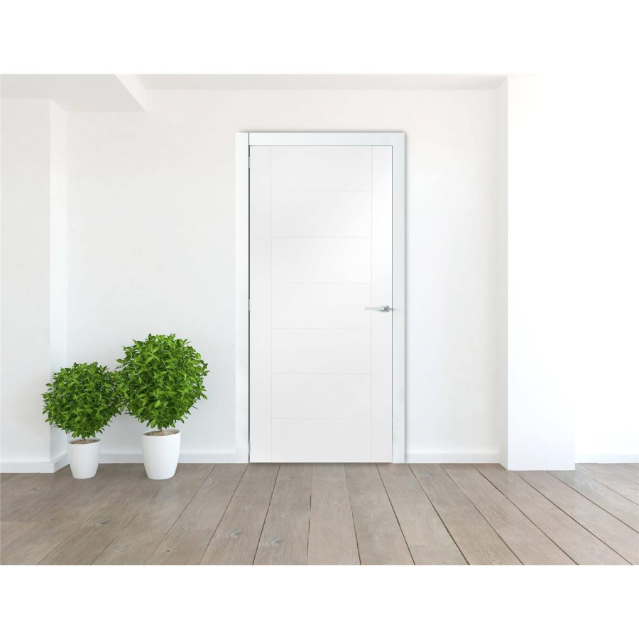 Internal White Primed Door - 1981 x 610 x 35mm - Palermo - XL Joinery