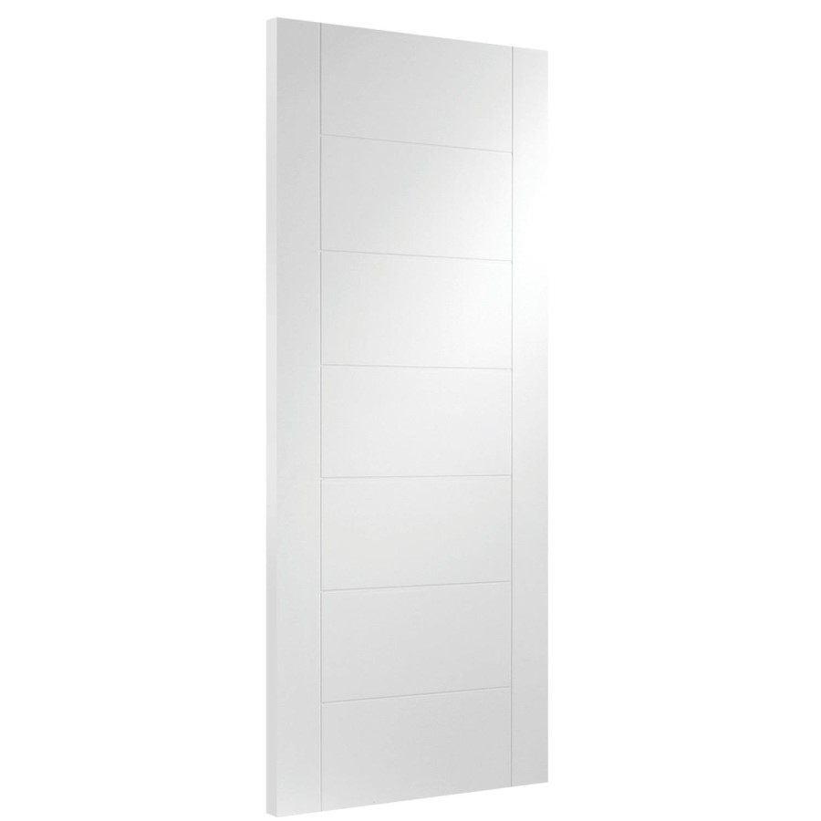 Palermo Internal White Primed Door - 2032 x 813 x 44 mm, White Primed