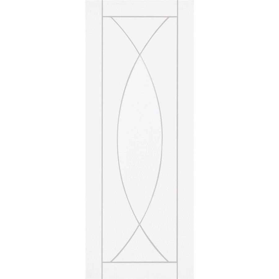 Internal White Primed Pesaro Fire Door - White Primed, 1981 x 838 x 44 mm
