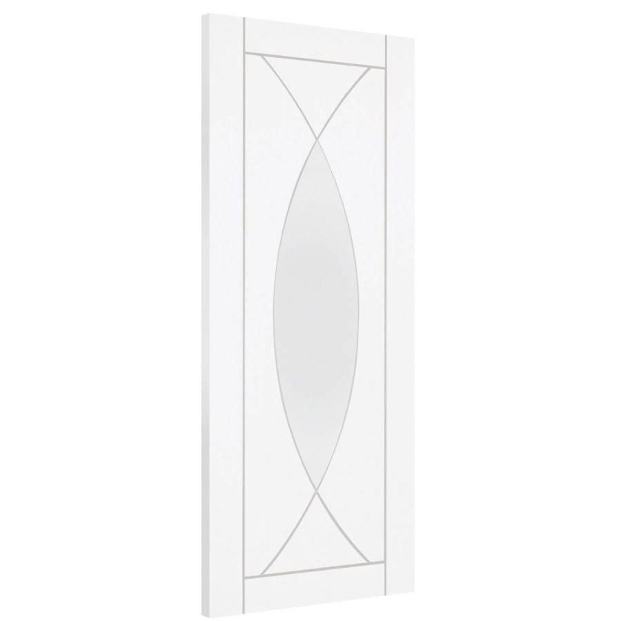 Internal White Primed Pesaro Fire Door - White Primed, 1981 x 838 x 44 mm