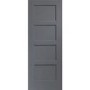 Shaker 4 Panel Internal White Primed Fire Door - White Primed, 1981 x 762 x 44 mm