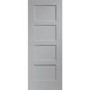 Shaker 4 Panel Internal White Primed Door - White Primed, 1981 x 762 x 35 mm