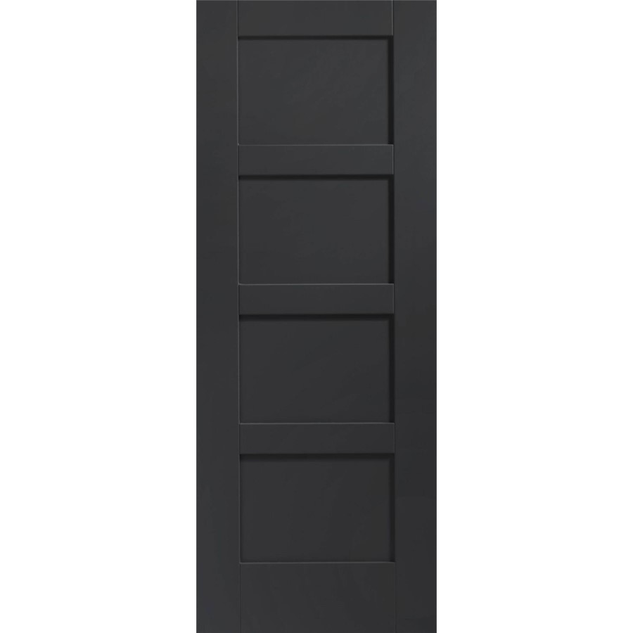 Shaker 4 Panel Internal White Primed Door - White Primed, 1981 x 762 x 35 mm