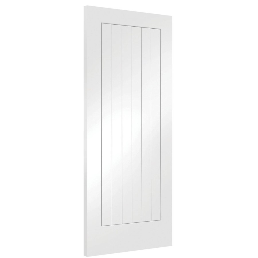 Internal White Primed Cottage FD30 Fire Door - 2040 x 826 x 44mm - Suffolk - XL Joinery