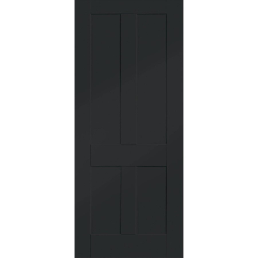 Victorian Shaker Internal White Primed Fire Door - 1981 x 762 x 44 mm, White Primed