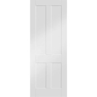 Victorian Shaker Internal White Primed Fire Door - 1981 x 762 x 44 mm, White Primed
