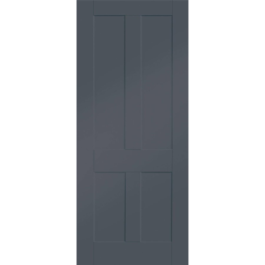Victorian Shaker Internal White Primed Fire Door - 1981 x 762 x 44 mm, White Primed