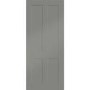 Victorian Shaker Internal White Primed Fire Door - 1981 x 762 x 44 mm, White Primed
