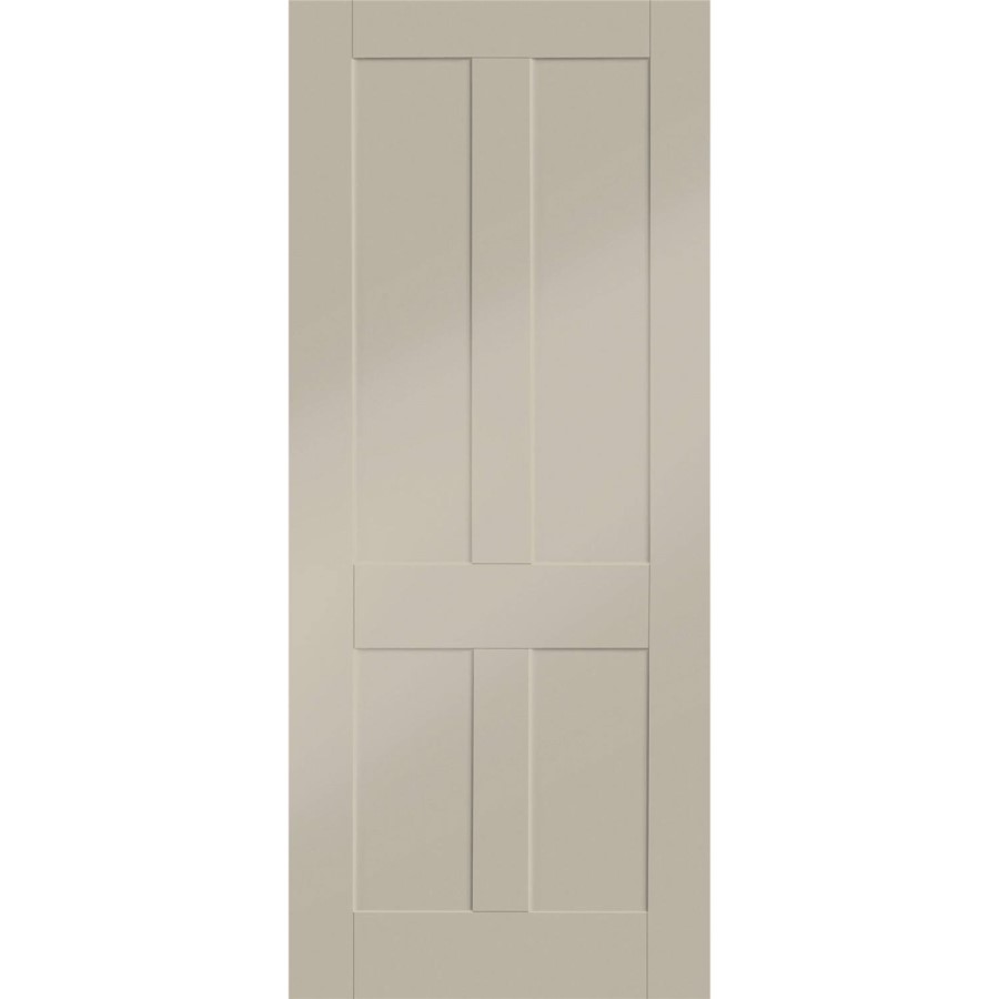 Victorian Shaker Internal White Primed Fire Door - 1981 x 762 x 44 mm, White Primed