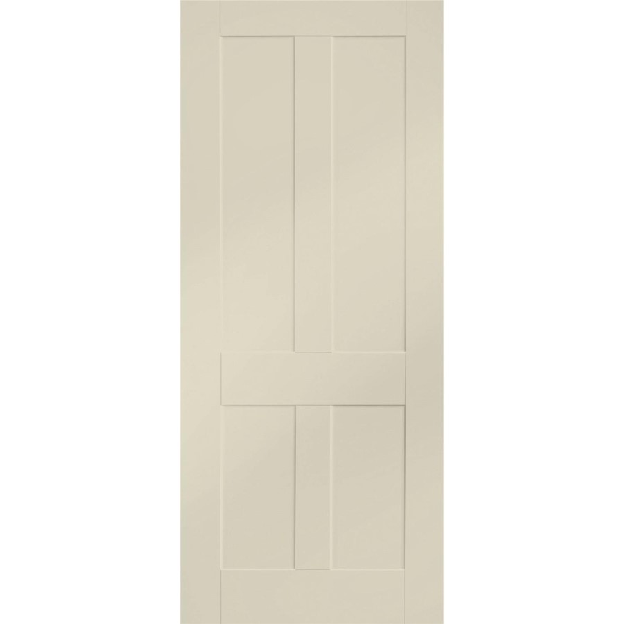 Victorian Shaker Internal White Primed Fire Door - 1981 x 762 x 44 mm, White Primed