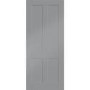 Victorian Shaker Internal White Primed Fire Door - 1981 x 762 x 44 mm, White Primed