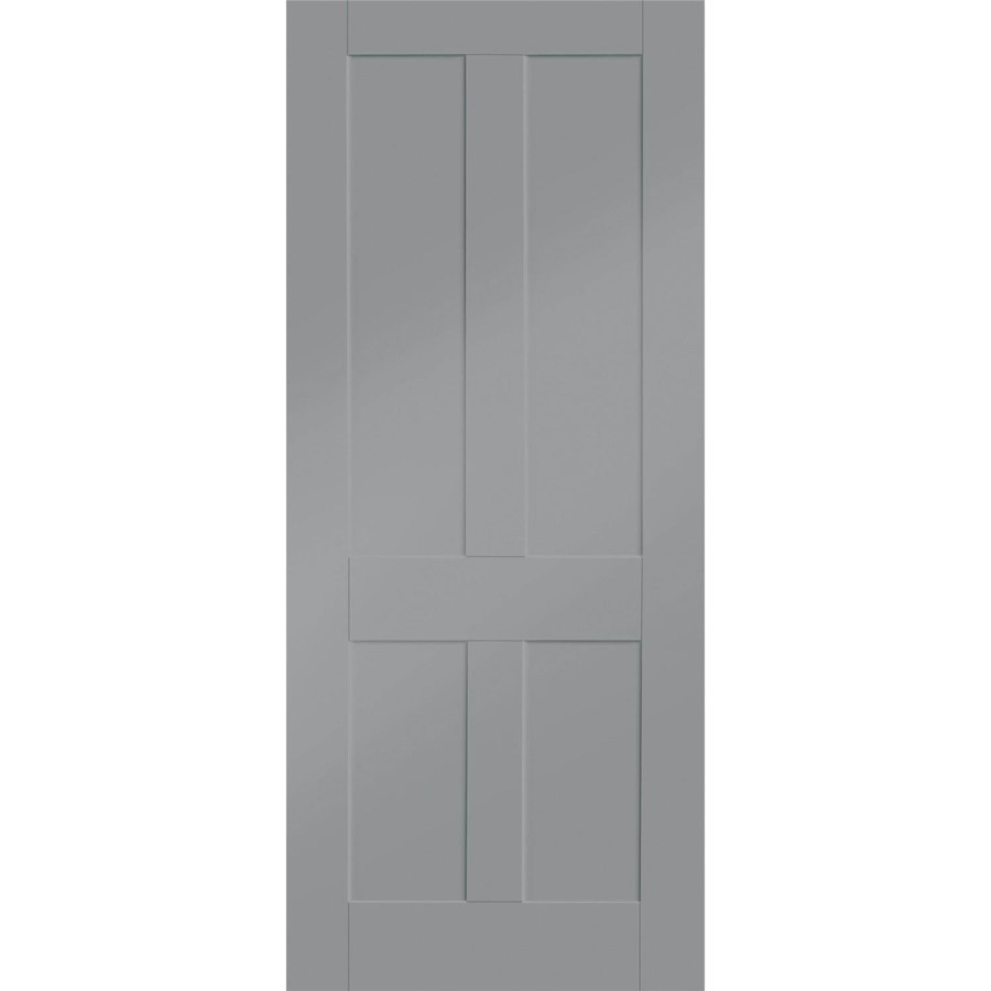 Victorian Shaker Internal White Primed Fire Door - 1981 x 762 x 44 mm, White Primed