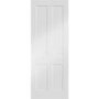 Victorian Shaker Internal White Primed Fire Door - 1981 x 762 x 44 mm, White Primed