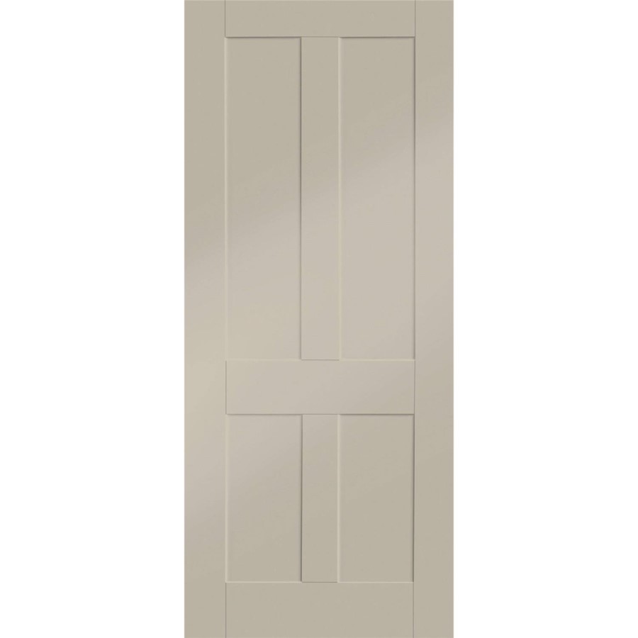 Internal White Primed Victorian Shaker - White Primed, 1981 x 762 x 35 mm