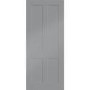 Internal White Primed Victorian Shaker - White Primed, 1981 x 762 x 35 mm