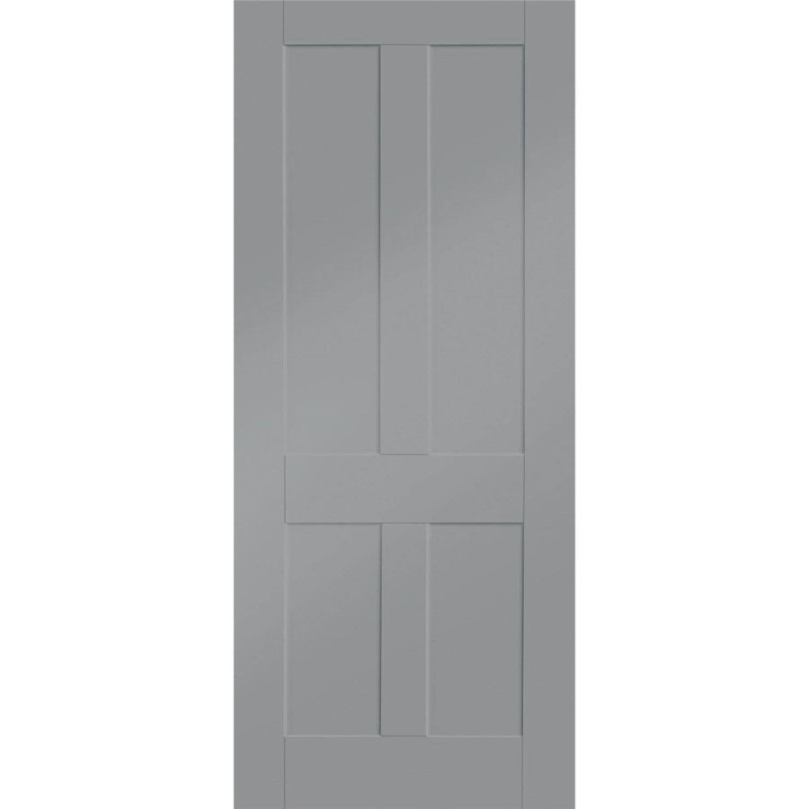 Internal White Primed Victorian Shaker - White Primed, 1981 x 762 x 35 mm