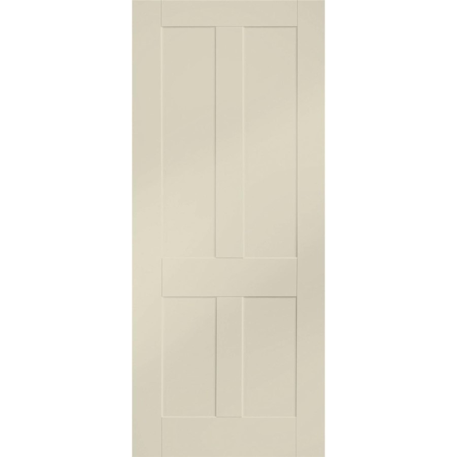 Internal White Primed Victorian Shaker - White Primed, 1981 x 762 x 35 mm
