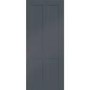 Internal White Primed Victorian Shaker - White Primed, 2040 x 826 x 40 mm