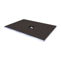 Wet Room Shower Tray Former 1200x900mm Rectangular Level Acess with Square Centre Drain - Live Your Colour