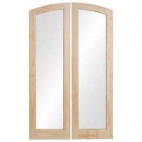 XL Joinery Glazed Clear Pine Newland Arched French Pair
