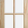 Internal Pine Traditional Glazed French Doors with Clear Glass  - Unfinished - 1981 x 1168 x 34mm - Newland Essential - XL Joinery