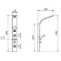 Pannello White Thermostatic Tower Shower Panel