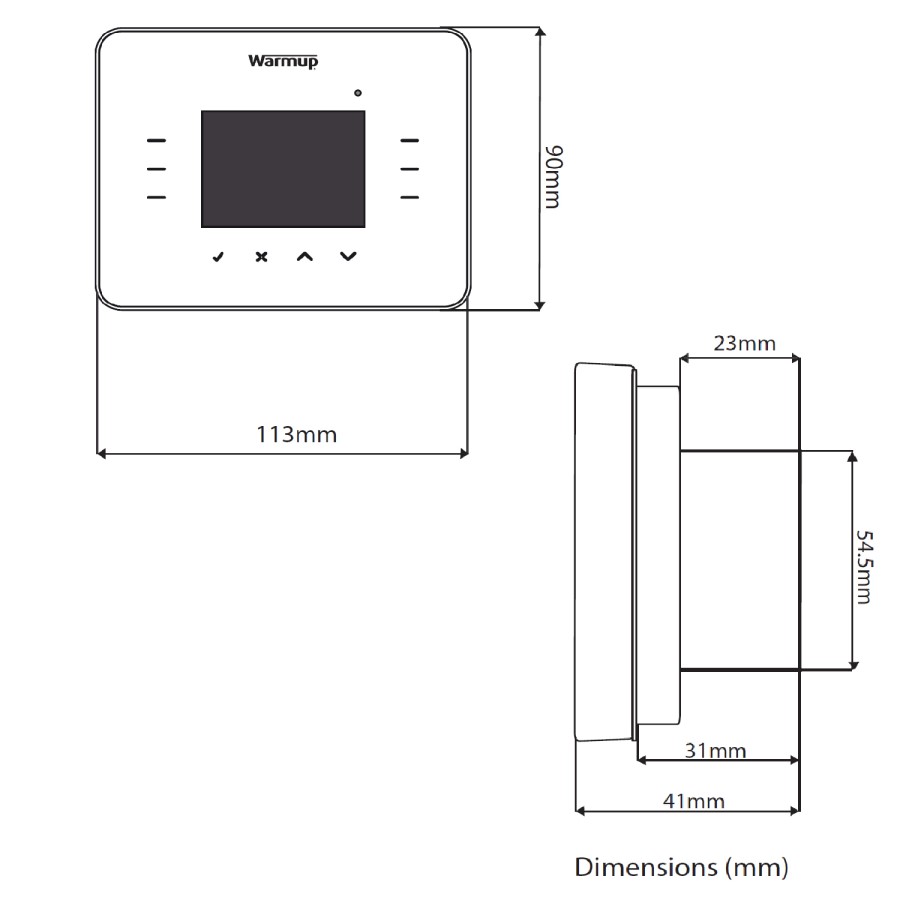 Berry 3iE Underfloor Heating Thermostat - Warmup