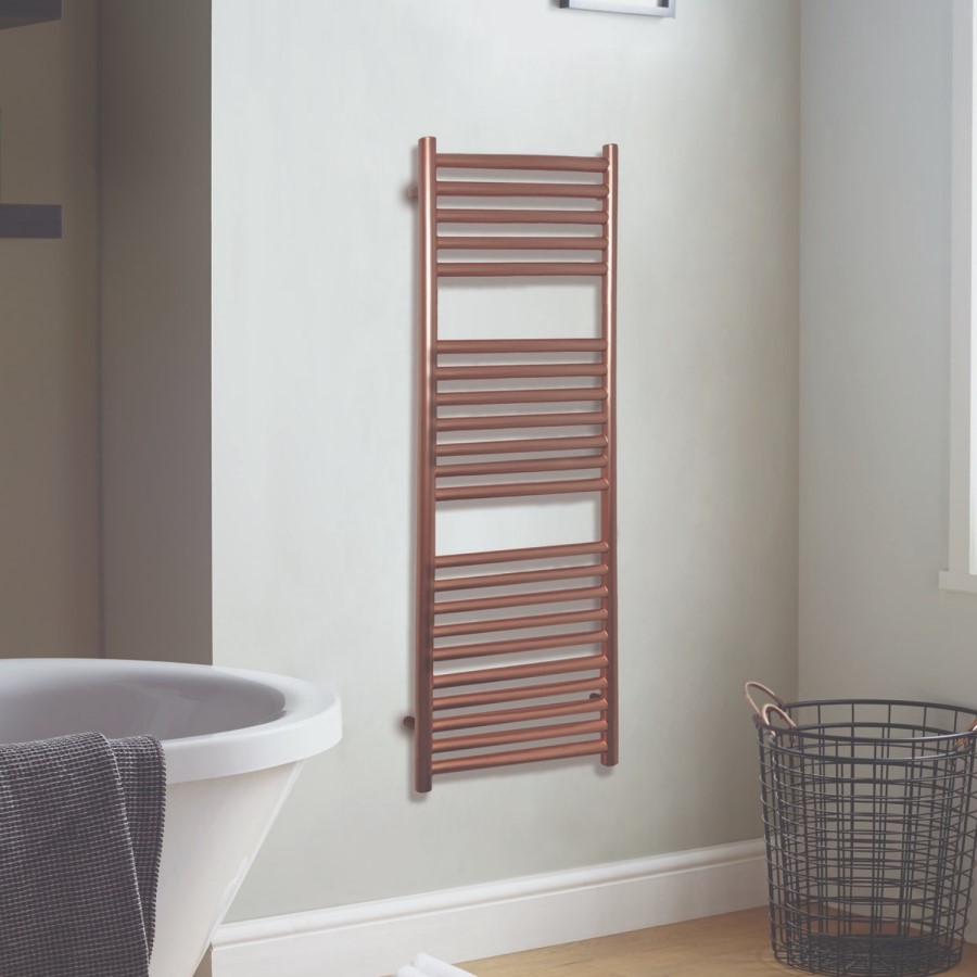 Joanna Rose Gold Heated Towel Rail - 800 x 500mm