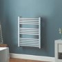 Woodbury Chrome Heated Towel Rail - 800 x 450mm