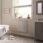 Chrome Vertical Flat Panel Radiator 600 x 630mm