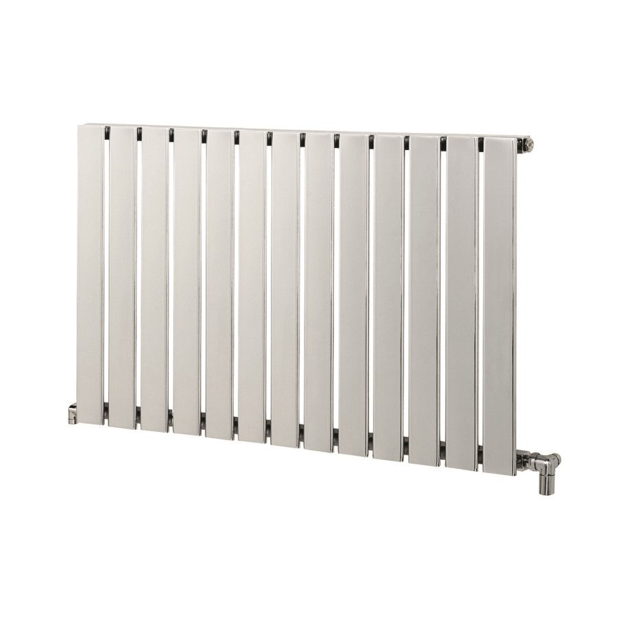 Chrome Vertical Flat Panel Radiator 600 x 1030mm