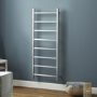 Diva Brushed Stainless Steel Heated Towel Rail - 1200 x 500mm