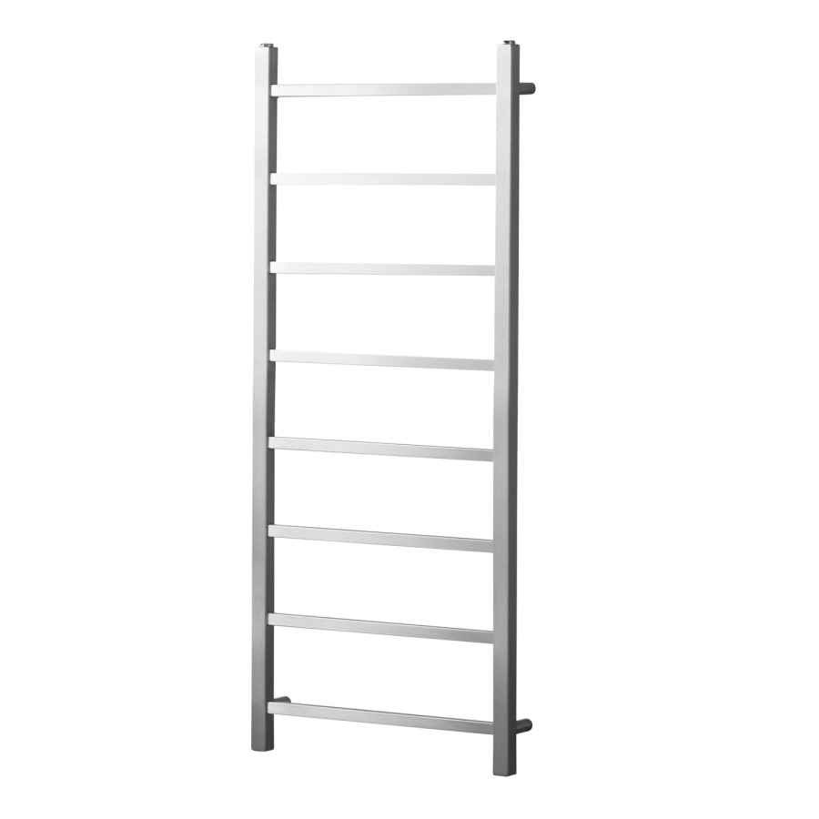 Diva Brushed Stainless Steel Heated Towel Rail - 1200 x 500mm
