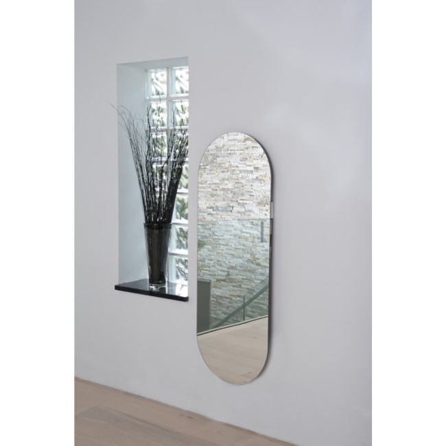 Vertical Glass Mirror Radiator - 1380 x 500mm