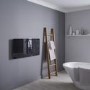 Black Horizontal Glass Radiator 700W - 1000 x 500mm