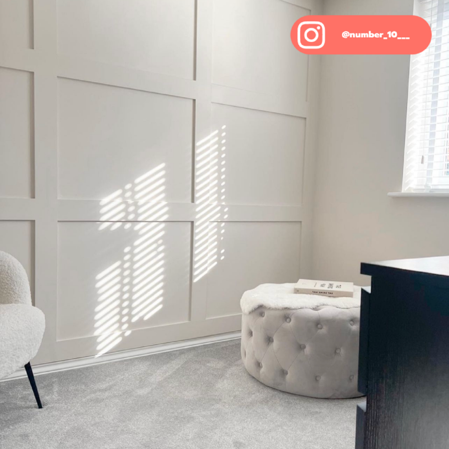 Xena Large Quilted Button Pouffe in Light Grey Velvet