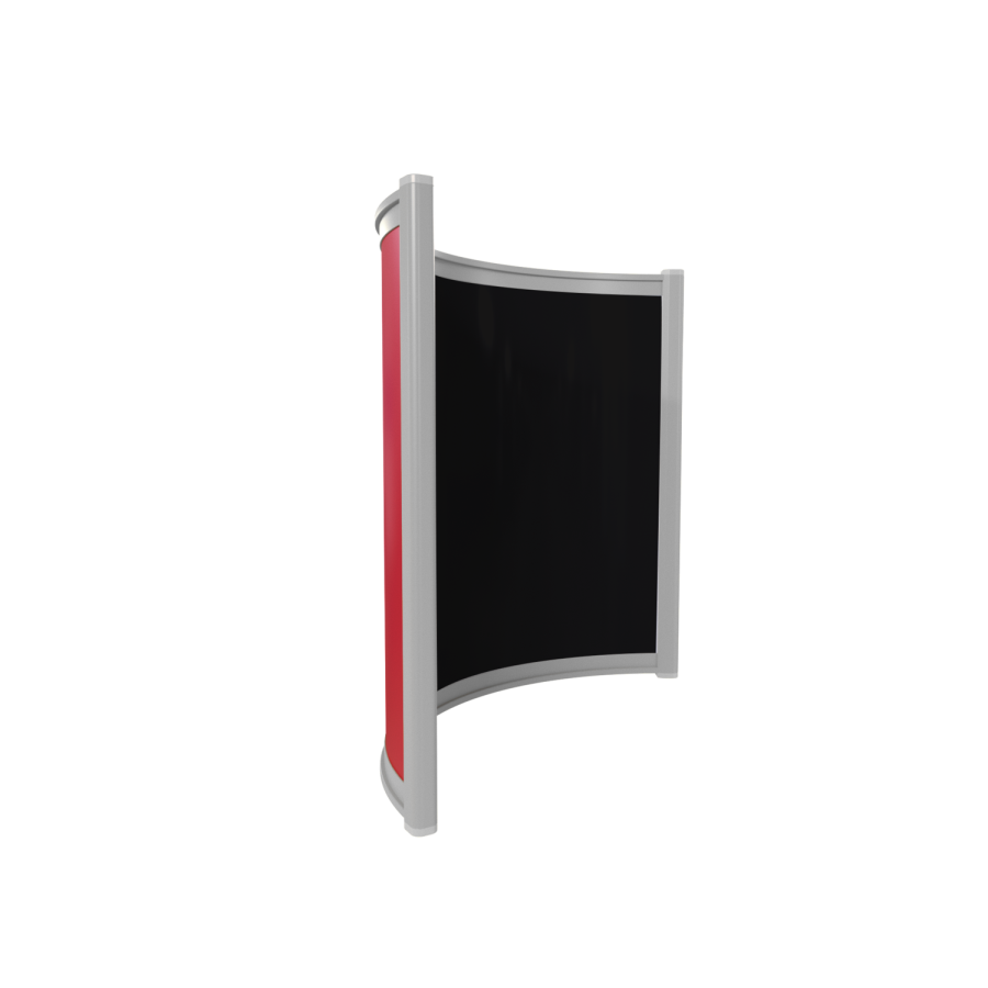 Far Infrared Heater Black Curved Panel Aluminium 400W - 550 x 500mm