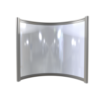 Far Infrared Heater White Curved Panel Aluminium 400W - 550 x 500mm