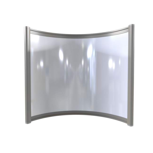 Far Infrared Heater White Curved Panel Aluminium 400W - 550 x 500mm