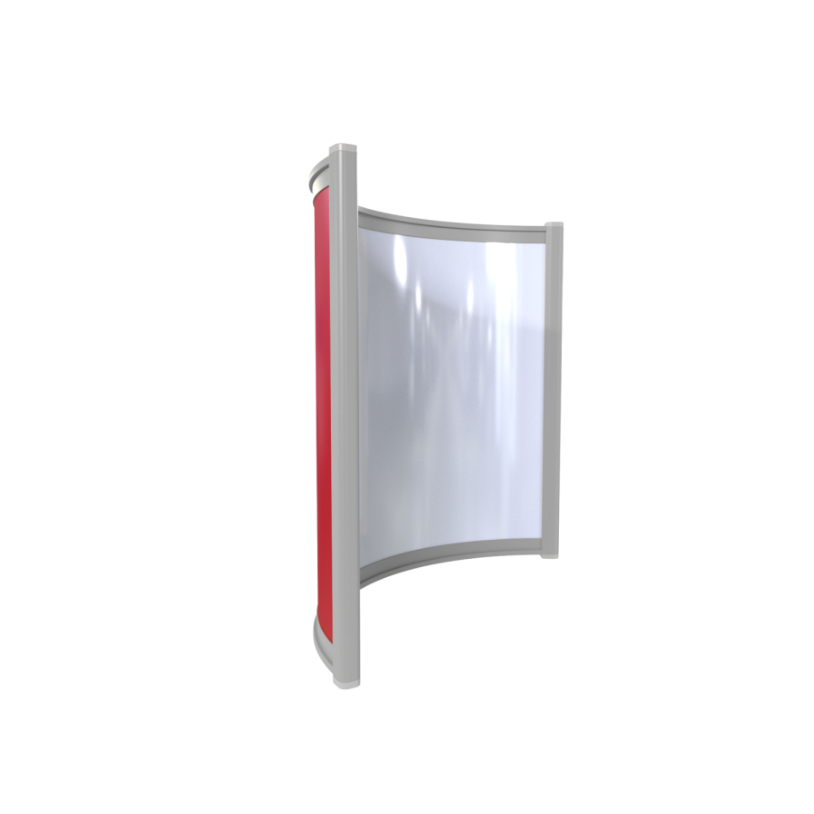 Far Infrared Heater White Curved Panel Aluminium 400W - 550 x 500mm