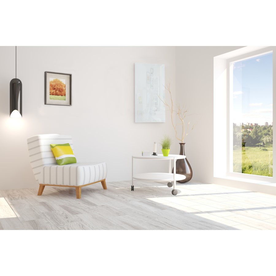 Far Infrared HeaterWhite Glass Panel 900W - 550 x 1100mm