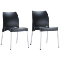 Icon Black Dining Chair - Set of 2