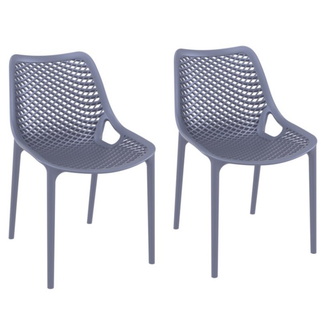 Spring Anthracite Dining Chair - Set of 2