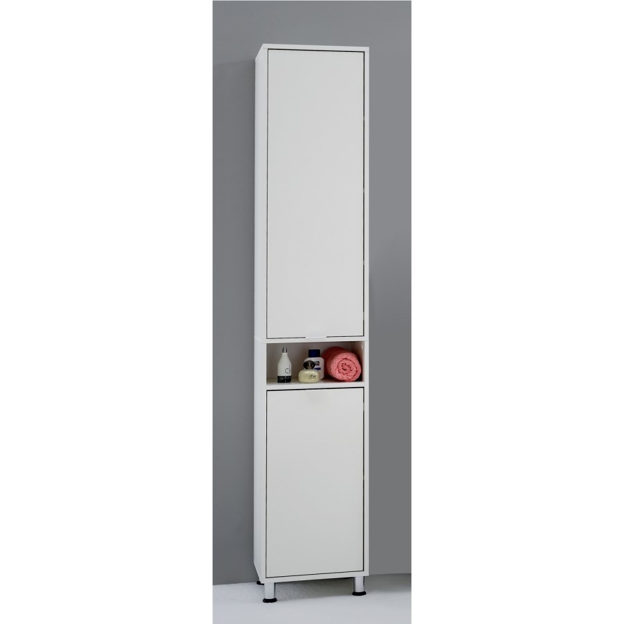 Zamora Tall Bathroom Cabinet in White