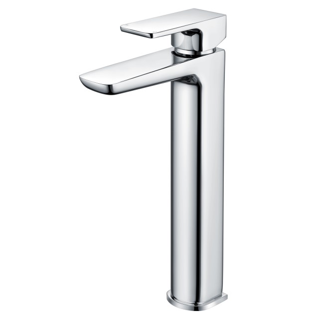 Chrome Tall Mono Basin Mixer Tap - Zana