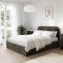 Khaki Green Velvet Double Ottoman Bed Frame - Zara