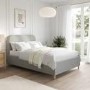 Grey Upholstered Small Double Bed Frame - Zara