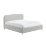 Grey Fabric Super King Bed Frame - Zara