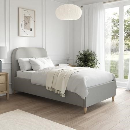【状態良好】A BOOK OF BEDS Kane Twin Gray Loft Bed With Bookshelf | Whalen Furniture